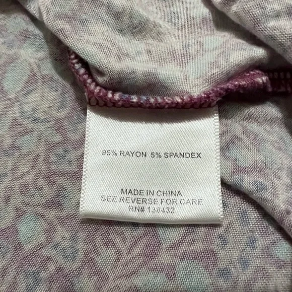 Modcloth Sleeveless Knit Top With Keyhole Accent Purple and Blue Size Small - Picture 6 of 7